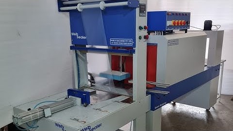 Semi Automatic Shrink Wrapping Machine, Water Soda Bottle Packing Machine, WebSealer, Shrink Tunnel