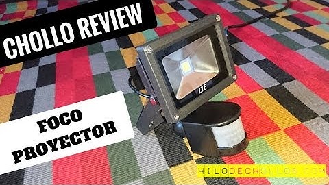 Interesante foco proyector LED con sensor de movimiento 10 W. Chollo review