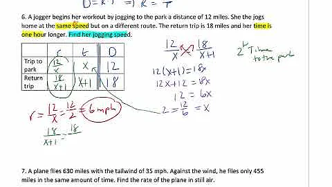 MAT1033 7.6 (Part 2) Rational Equations Word Problems=DRT