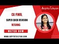 Returns under gst  ca final idt gst super quick revision by ca arpita tulsyan maynov2024