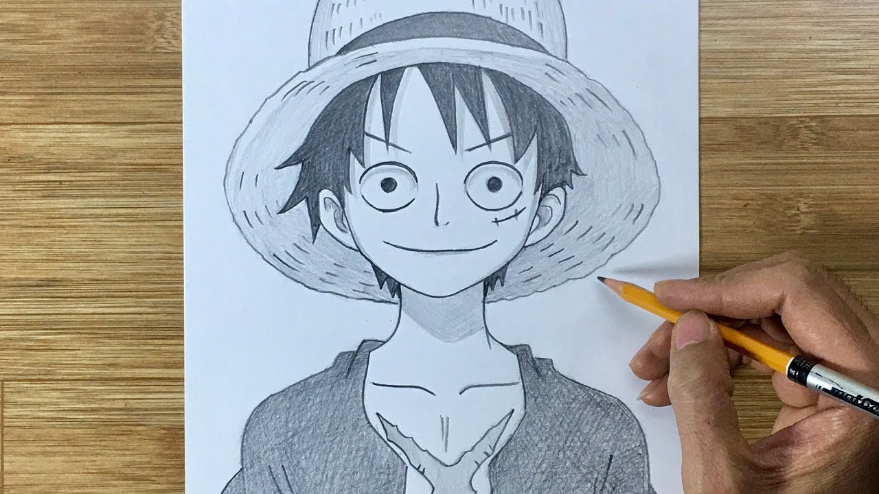 Drawing Simple Anime | How To Draw Luffy Easy - YouTube