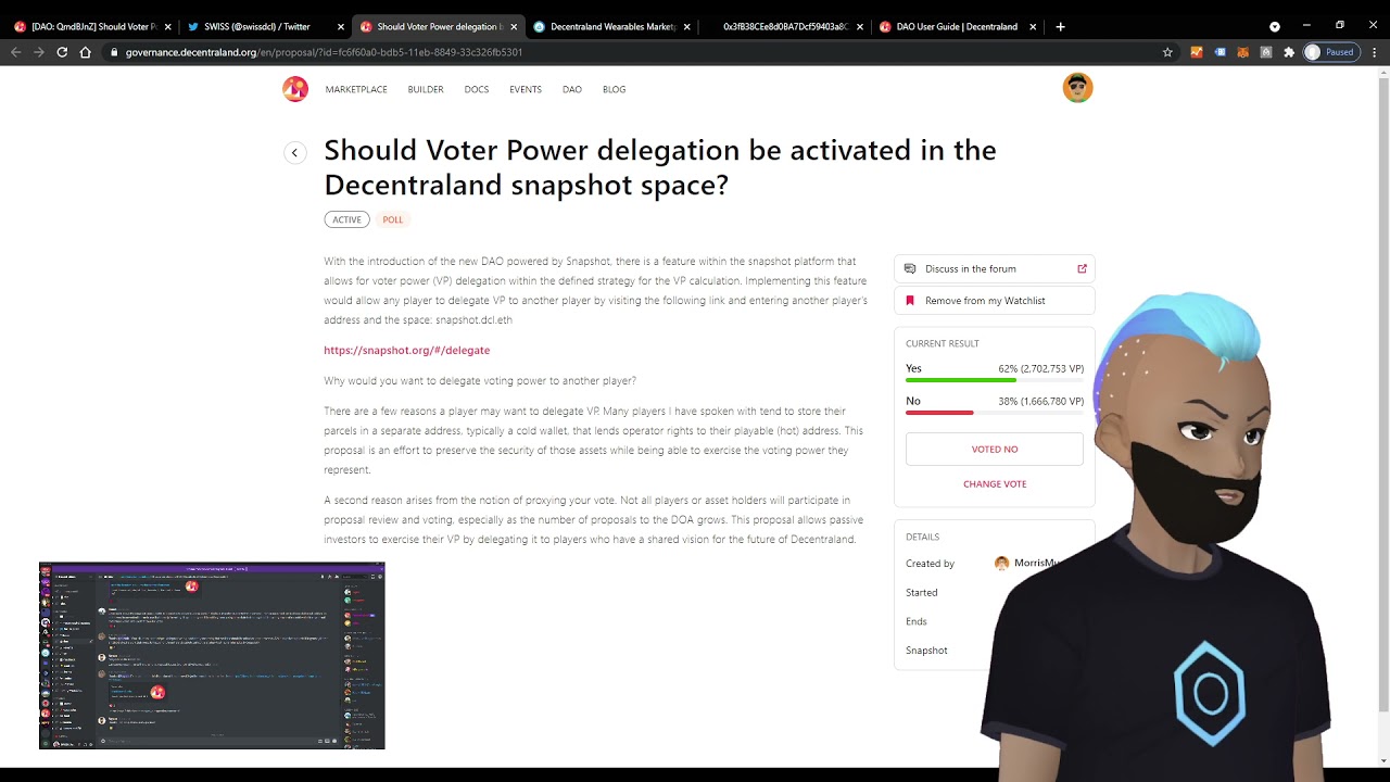 May 27, 2021 - What is the Voting Power Delegation DAO Drama all about?