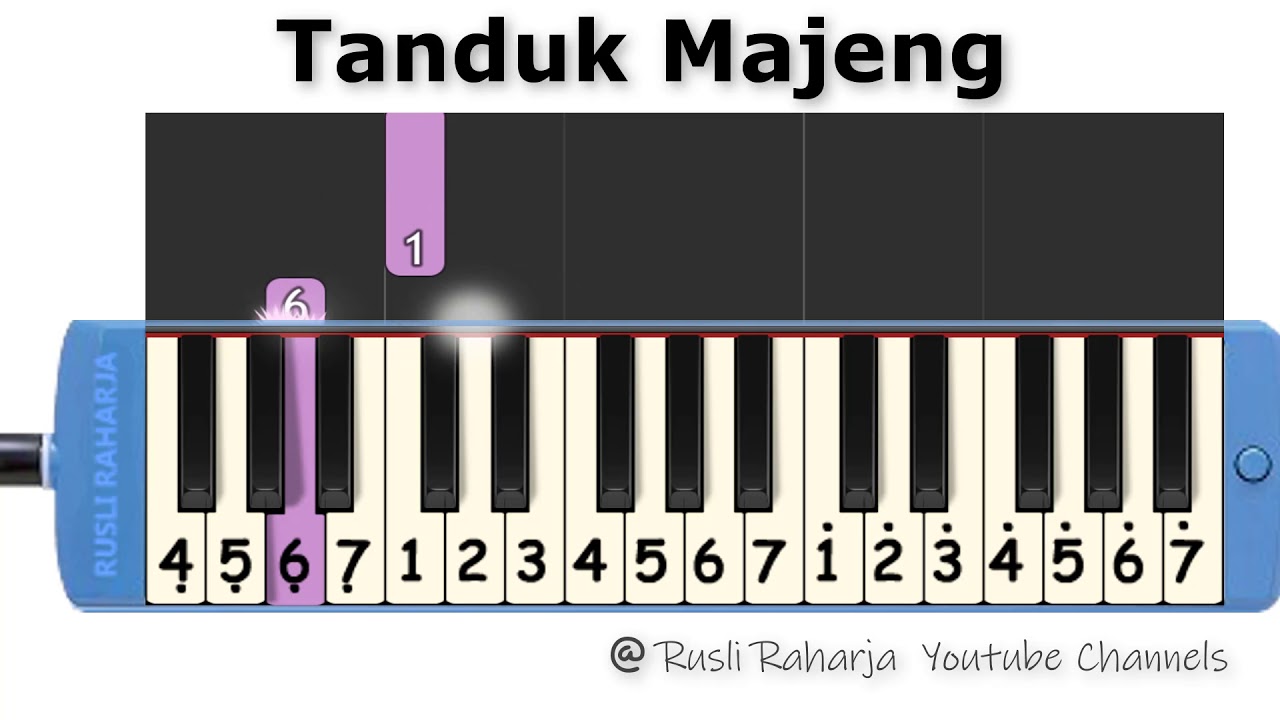 Lagu madura Tanduk Majeng | pianika tutorial