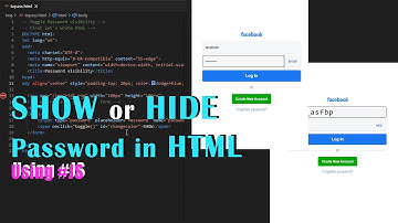 SHOW OR HIDE PASSWORD #Toggle Using JavaScript