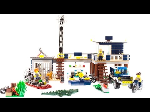 LEGO CITY 60069 UNBOXING, BUILD AND REVIEW SWAMP POLICE STATION