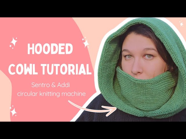 【DEARMINE】Make Knit Hood Setup Hooded Cowl Tutorial - Sentro, Addi or Circular Knitting