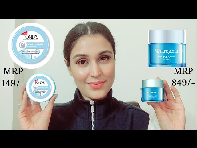 PONDS SUPERLIGHT GEL VS NEUTROGENA HYDRO BOOST GEL | Review & Comparison | Chetali Chadha class=