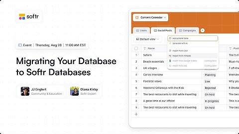 Softr Database Migration: Step-by-Step Guide with Q&A
