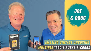 The Cards Are Back! | Rare Babe Ruth & Ty Cobb Cards Back From SGC | Sports Cards with Joe & Doug