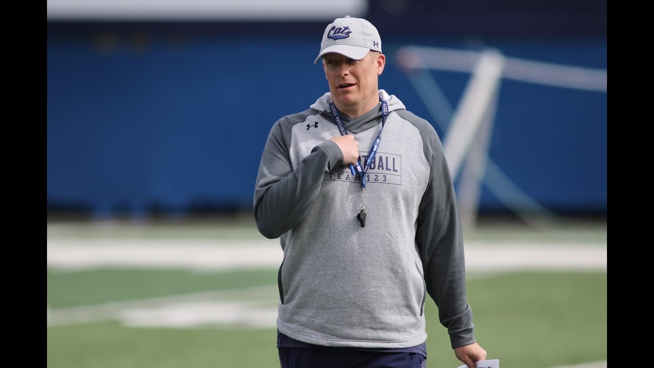 Montana State Football Brent Vigen after first spring practice YouTube