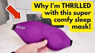 Why I'm THRILLED with this super comfy sleep mask! | Review of MZOO Luxury Sleep Eye Mask for Side S screenshot 5