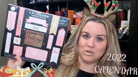 LA COLORS 12 DAYS OF MAKEUP  ||  ADVENT CALENDAR 2022 OPENING