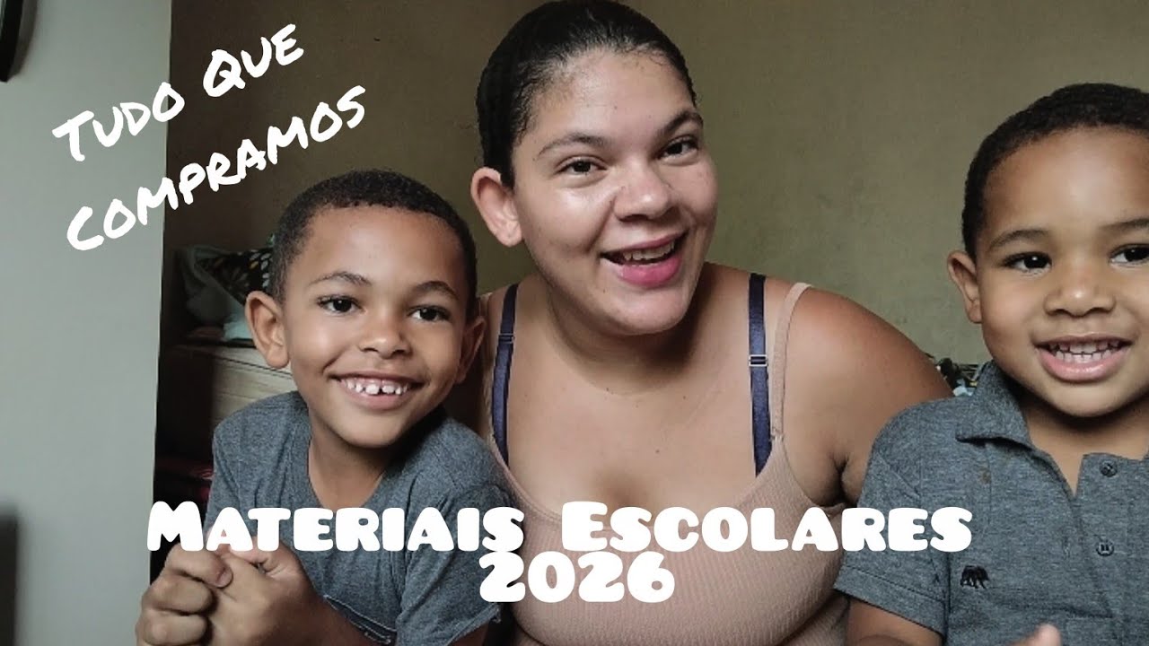 Mostrando os Materiais Escolares De Vinícius e Antônio Victor 2026 