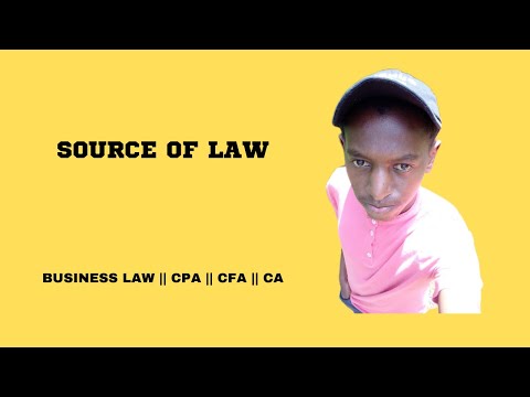 SOURCES OF LAW