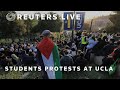 Live students continue propalestinian protests at ucla  reuters