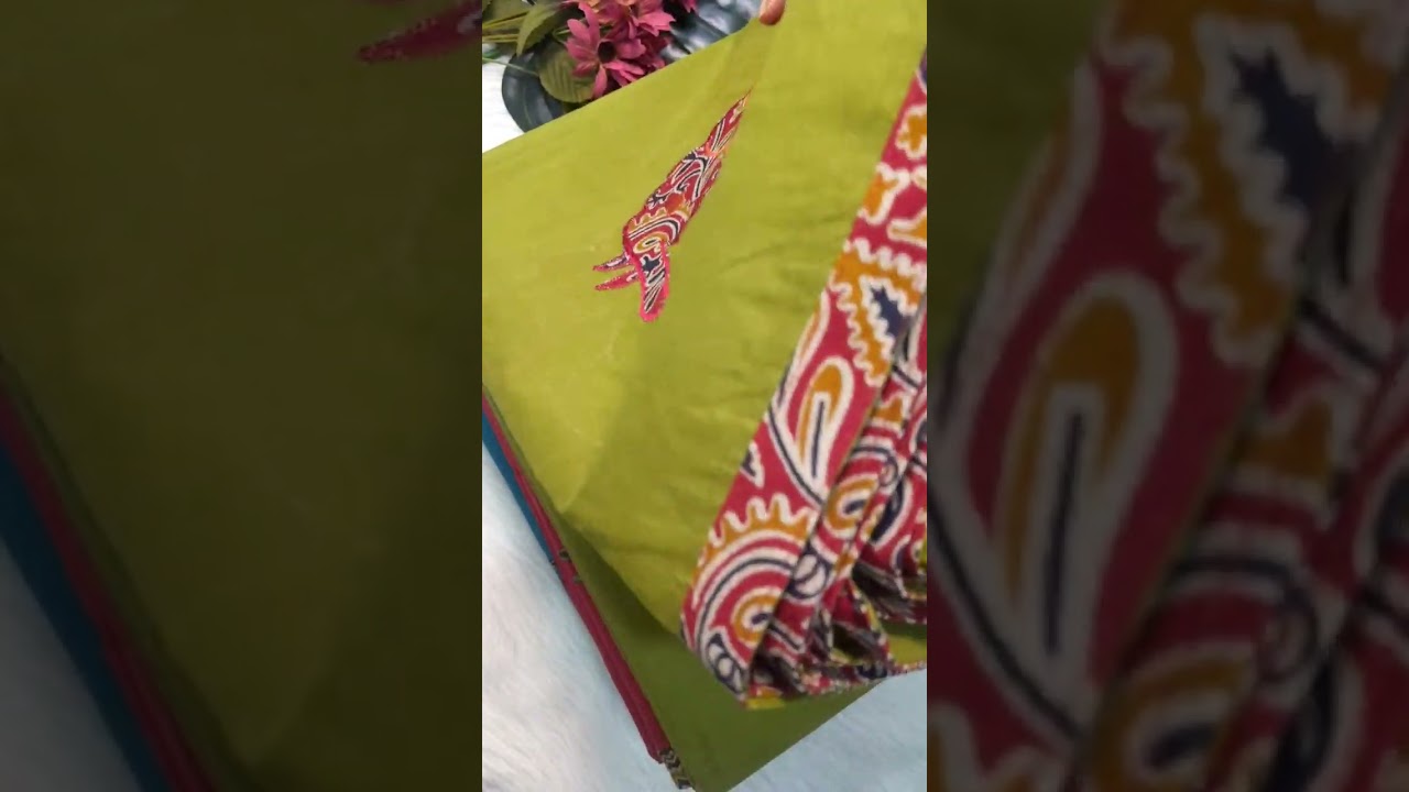 LATEST APPLIQUE WORK COTTON  SAREES | NEIDHAL.COM 14 APR 23 1825