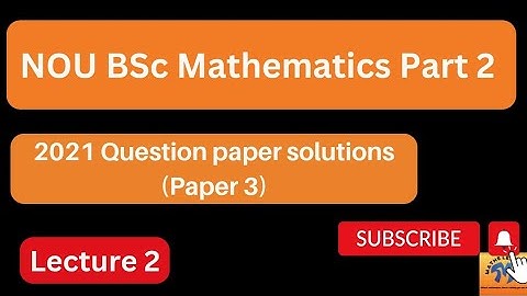 Nalanda Open University part 2 paper 3 solutions| Maths Learner by Kirti|