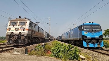 High Speed OVERTAKES | SuperFast Express Trains OVERTAKES Local Trains | Indian Railways