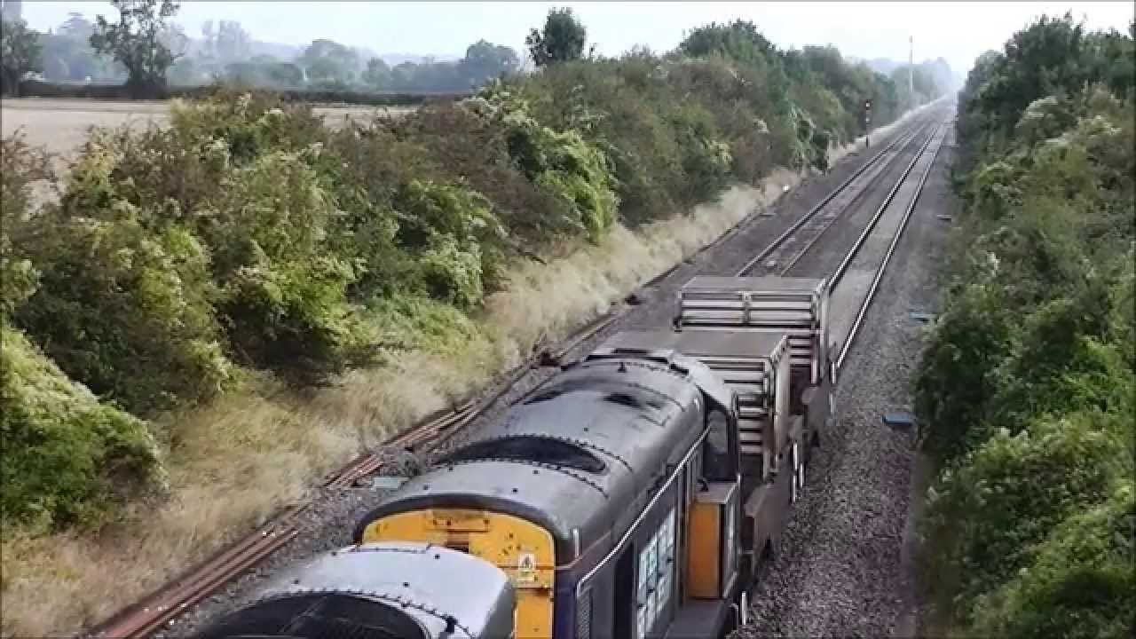 HD DRS 20309 20312 CHOPP past besford on 6m56 berkeley-crewe 16/9/14