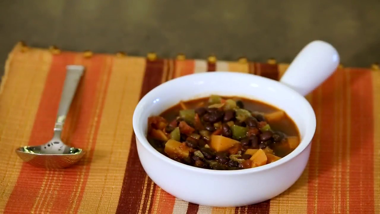 Black Bean Sweet Potato Soup YouTube