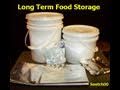 Survival Food Storage