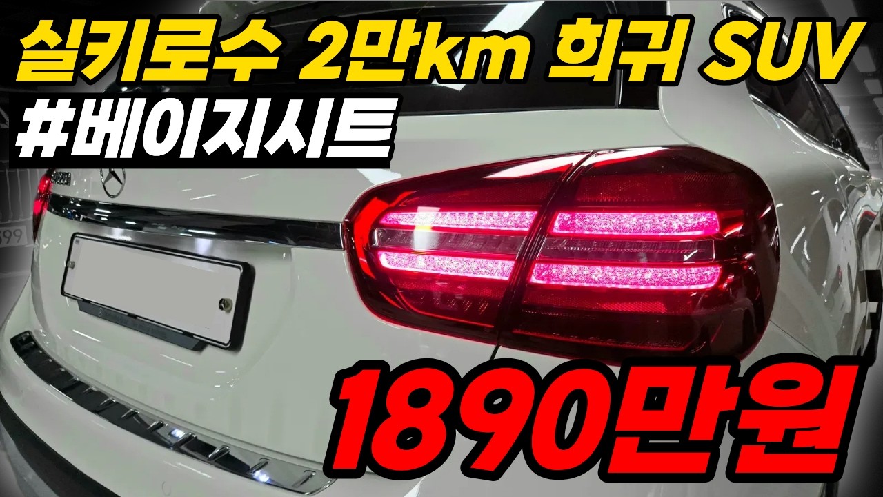 2만km주행한 반짝반짝 빛나는 벤츠 희귀 베이지시트와 베이지 내장재의 극강의 가성비 SUV