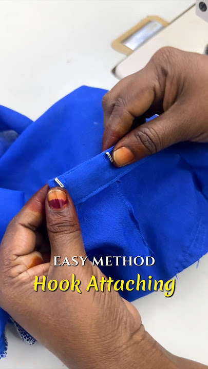Struggle with Hooks? Easy Step-by-Step Blouse Hook Stitching Tutorial for Beginners! 👗🪡