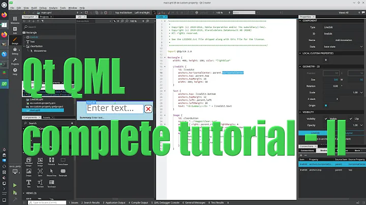 Qt QML complete tutorial - part two - April 2023 - 182f1b16