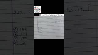 Find the missing value🔥 #maths #exam #shorts #reasoning #education #motivation #tricks #mathspuzzle