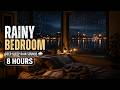 Rainy Bedroom Ambience | 침실 창가 빗소리 | Sleep, Study & Relax | 8 Hours