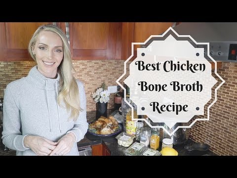Chicken Bone Broth Recipe in a Slow Cooker