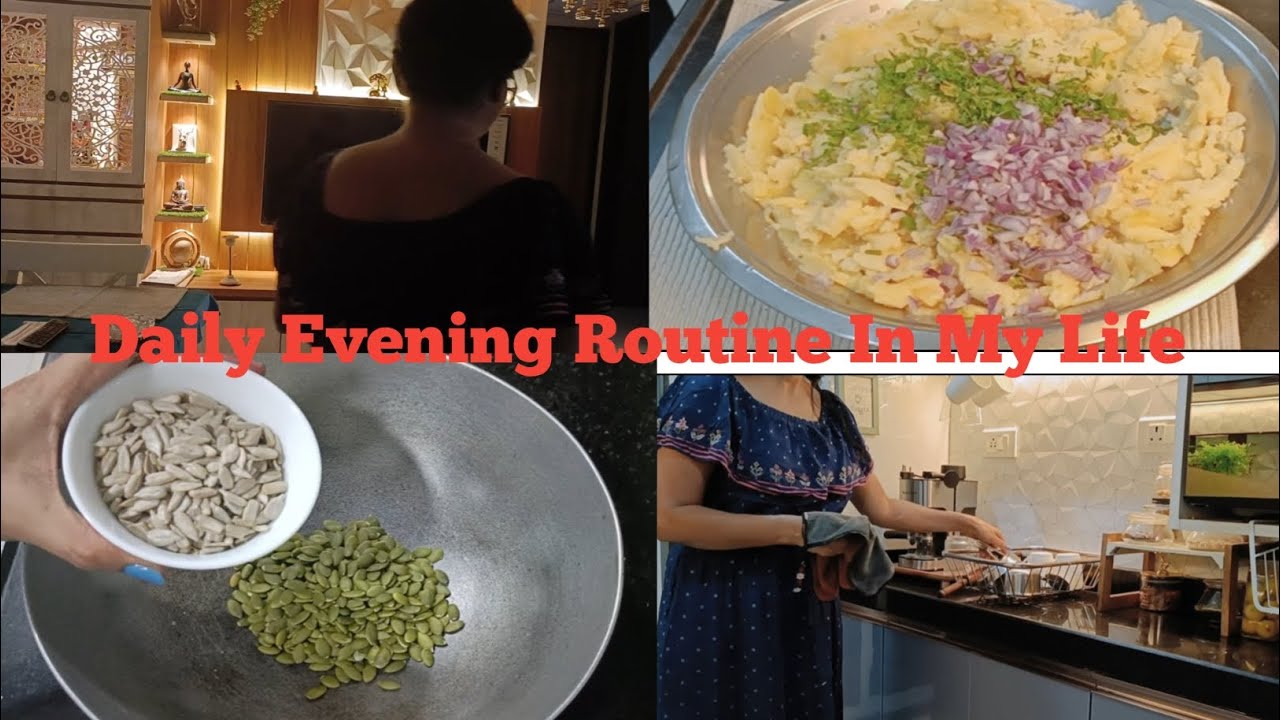 Daily Evening Routine 🌆/Making Alu Paratha & Green Chatani/Healthy Mukhavas/ Skin Care 
