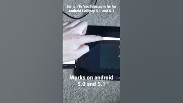 Switch To YouTube.com fix for Android Lollipop 5.0 and 5.1 #shorts #youtube #fixed #Android