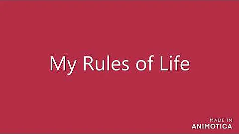 My Rules of Life