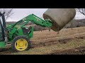 Stacking hay on wood posts pays huge dividends!