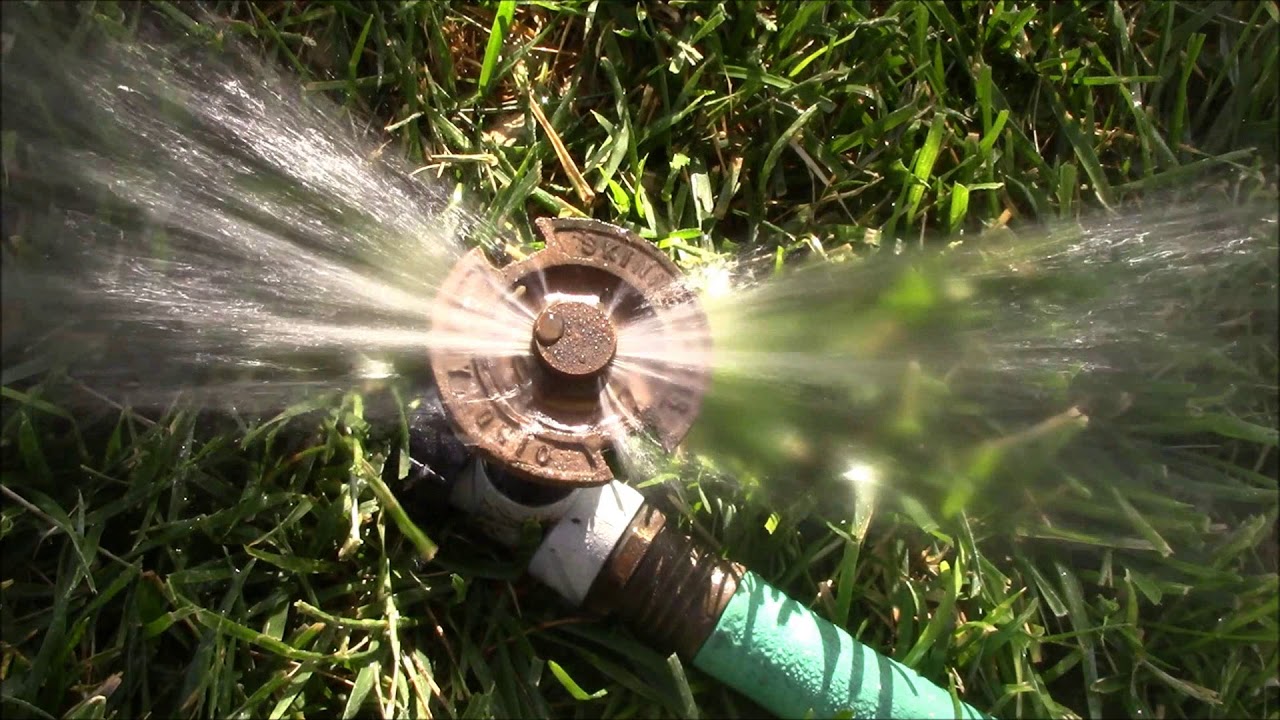 Skinner Dual Spray Strip Sprinkler YouTube