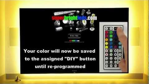 How to program your LED remote LDIR-RGB3