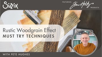 DIY Rustic Woodgrain Decor with Tim Holtz Lumber A5 Folder