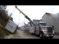 DOLLY LEG FAIL!!! Tired Trailer Rollover!!!