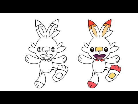 How to Draw Scorbunny  Pokemon animation