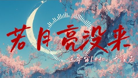 日推單曲|《若月亮没来》(DJ版)王宇宙Leto、乔浚丞 『若是月亮還沒來，路燈也可照窗颱，照着白色的山茶花微微開』【無損音質】【動態歌詞MV】