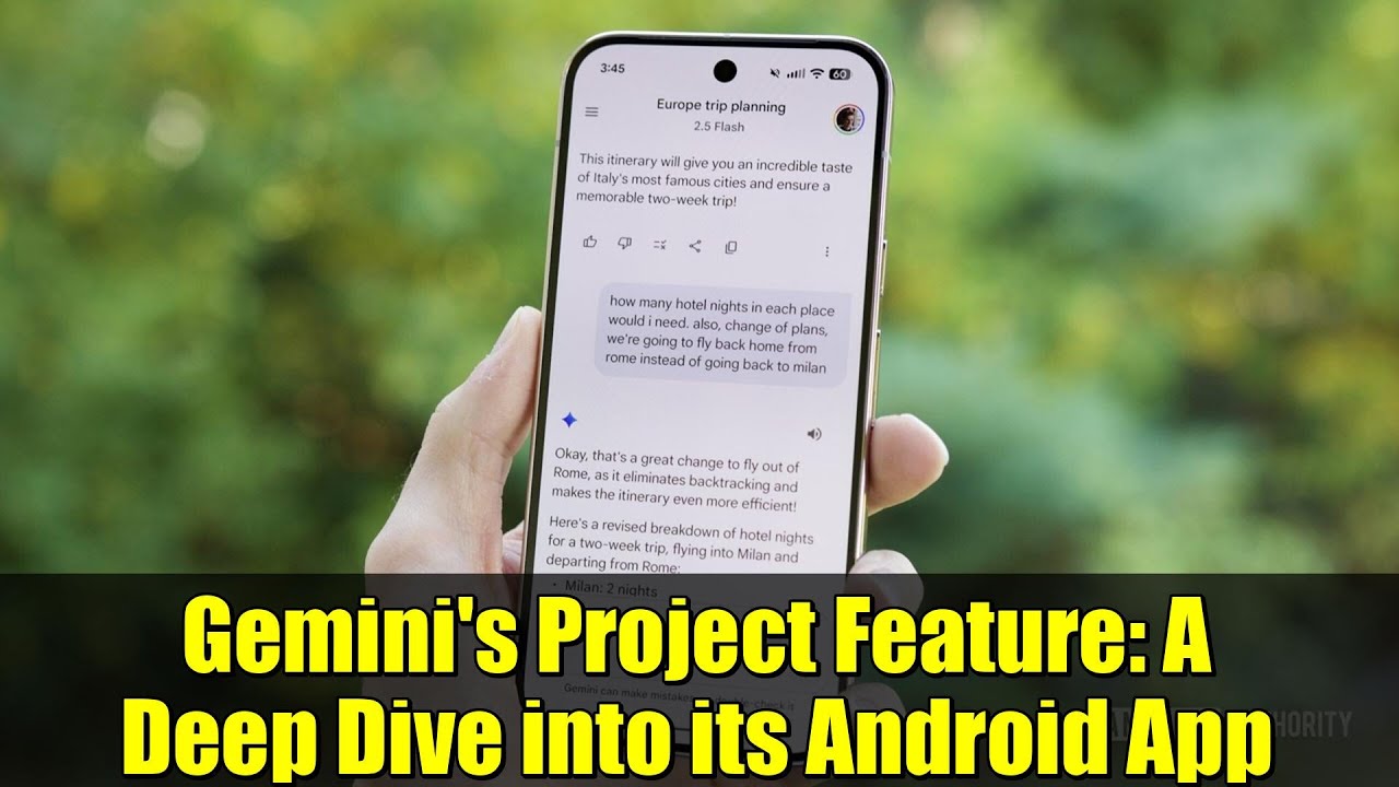 Gemini's Project Feature: A Deep Dive into its Android App - YouTube