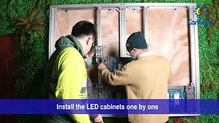 How to Install Spro-ULT Series Indoor LED Wall with Aluminum Supporting Brackets