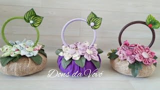 Presenteie com originalidade no Dia das Mães: Peso de porta com fuxicos. Artesanato único para decorar e presentear!