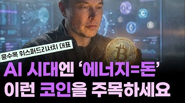 머스크 "AI 시대엔 에너지가 진짜 화폐"/머스크가 비트코인을 좋아하는 이유/OOO 코인은 뜰 수밖에 없다?! ft.윤수목 위스퍼드리서치 대표