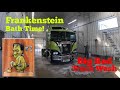 Frankenstein Cabover Goes To The Truck Wash! #aerodyne #cabover #kenworth @James Pretty