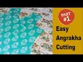 Angrakha frock easy cutting||Easy tutorial||angrakha frock ki cutting ka asaan tarika