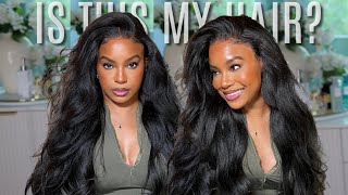THE MOST NATURAL LOOKING YAKI STRAIGHT CLOSURE WIG TUTORIAL | CUT LACE \& BLEACHED KNOTS |NADULA HAIR