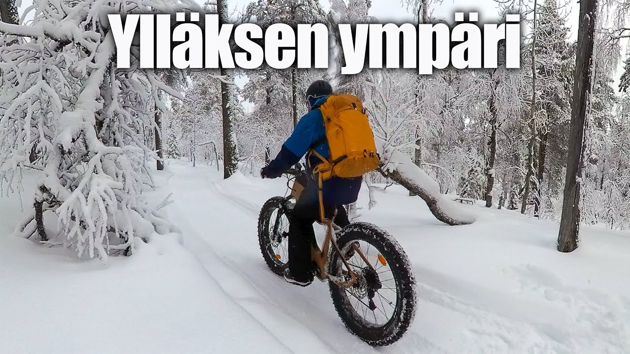 Ylläksen ympäri maaliskuussa fillarilla