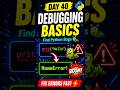 📌 Day 40 – Debugging Basics 🐛#python